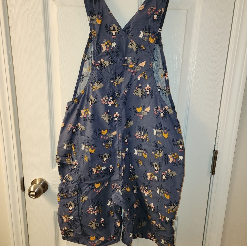 Duluth Trading Co Navy Floral Jumpsuit - Picture 2 of 2